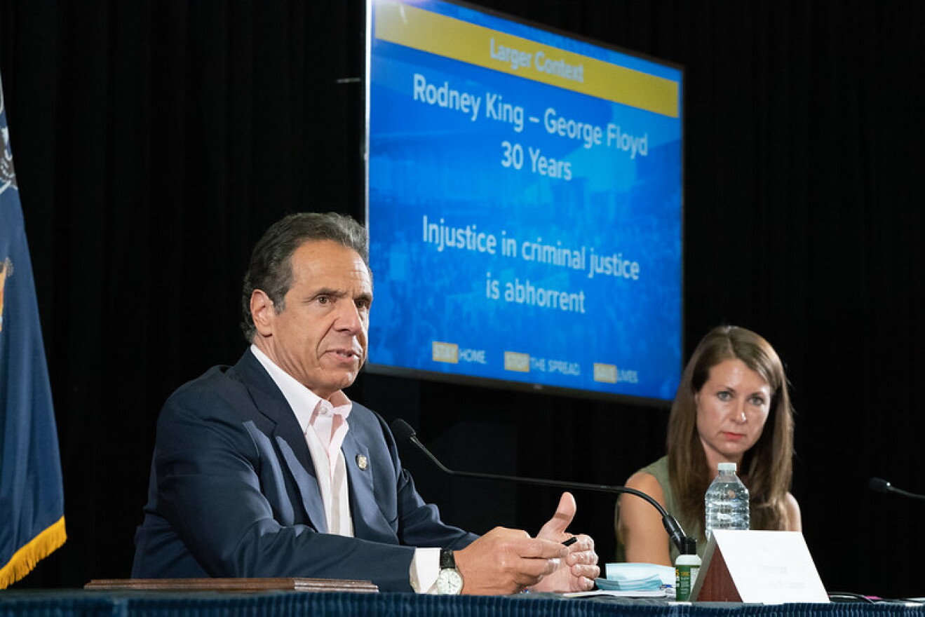 Gov. Cuomo delivers his daily COVID-19 briefing on May 30, 2020